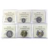 Image 2 : Full Run 2020 ICCS MS66 5ct, 10ct, 25ct, 50ct, $1 (MS67), $2. 6pcs.