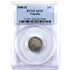 Image 1 : 10-cent 1880H PCGS AU50. Soft Peach Lustre Throughout with Some Darker Gold Tones