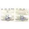 Image 1 : 10-cent 1956 & 1956 Dot ICCS MS64. 2pcs