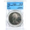 Image 1 : $1 1965 LgBds, Blt5 ICCS/PCGS Cross MS65. Eye-Catching Hues of Cerulean and Green Over Pale Gold Sur