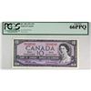 Image 1 : BC-40b 1954 $10 PCGS Gem UNC66 PPQ Beattie-Rasminsky SN: M/V9192183