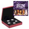 Image 1 : 2008-2009 $15 Vignettes of Royalty, Ultra High Relief, 5-Piece Sterling Silver Set.