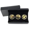 Image 1 : 2019 $30 Golden Reflections 3-piece Set of Gold-Plated Fine Silver Coins (Tax Exempt)