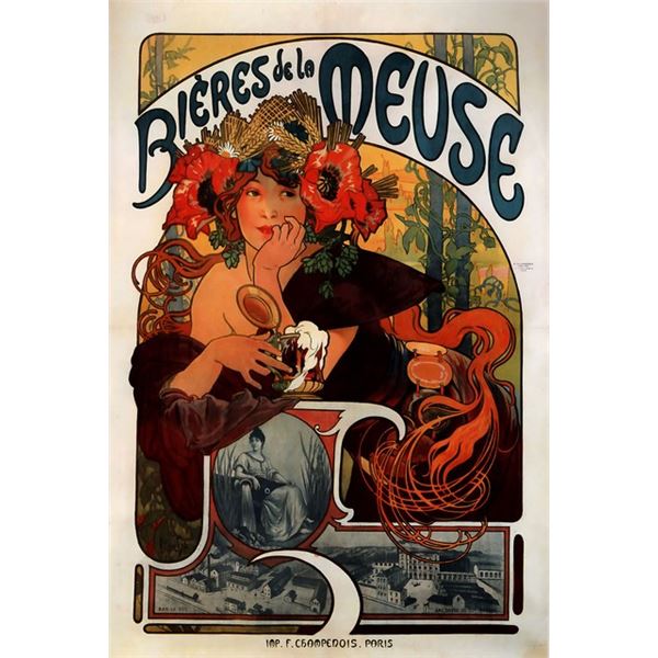 Alphonse Mucha - Bieres de la Meuse