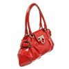 Image 2 : Salvatore Ferragamo Red Patent Leather Marisa Satchel Bag