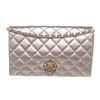 Image 1 : Chanel Silver Metallic Medium Lion Flap Shoulder Bag