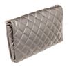 Image 3 : Chanel Silver Metallic Medium Lion Flap Shoulder Bag