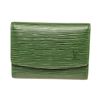 Image 1 : Louis Vuitton Green Epi Porte Card Wallet
