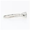 Image 5 : Vintage Solid 14k White Gold .46 ctw Prong Round Diamond Solitaire Engagement Ri