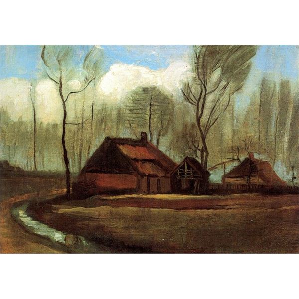 Van Gogh - Farmhouses Among Trees