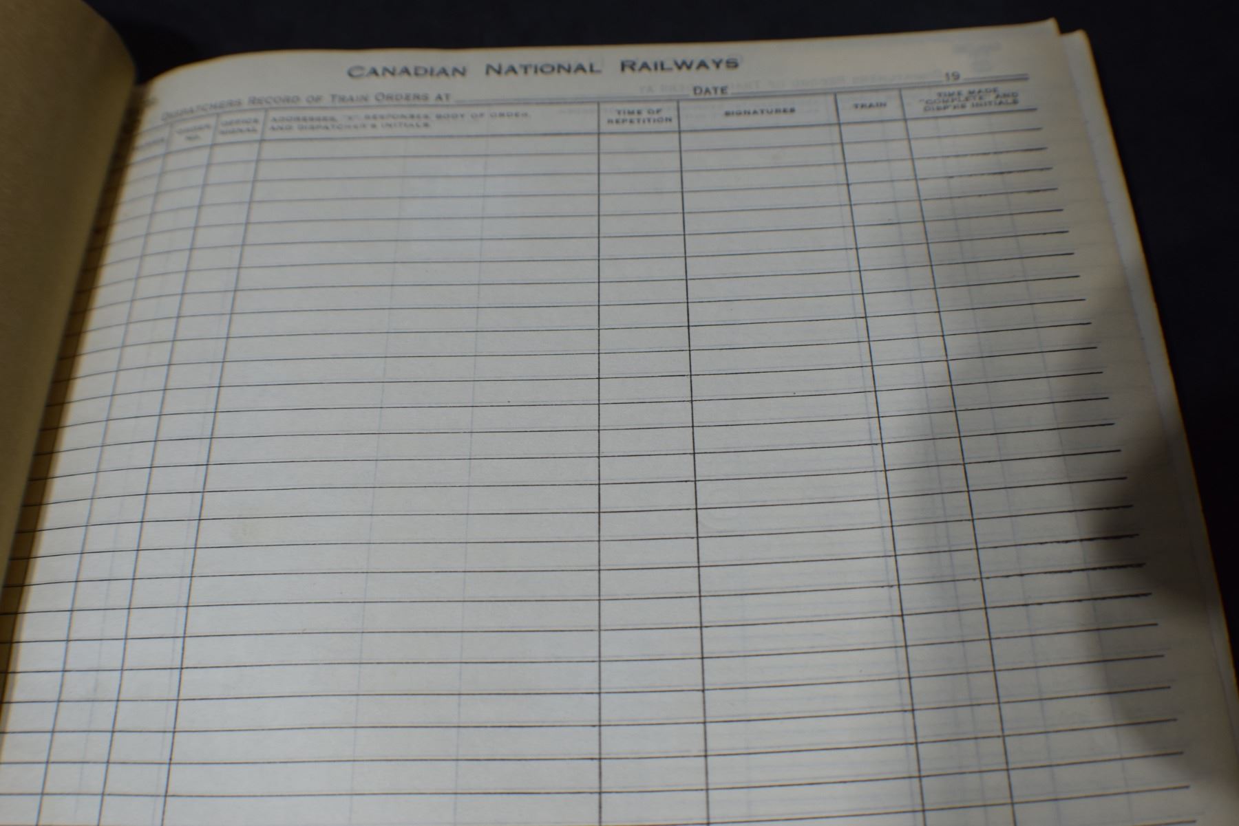 Mint 1954 CNR Poster & Despatch Book