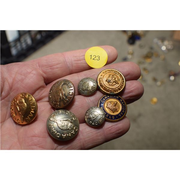 Canadian Railway Buttons