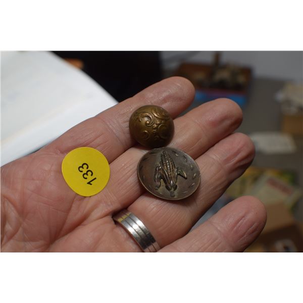 Brass Corn Button, etc.