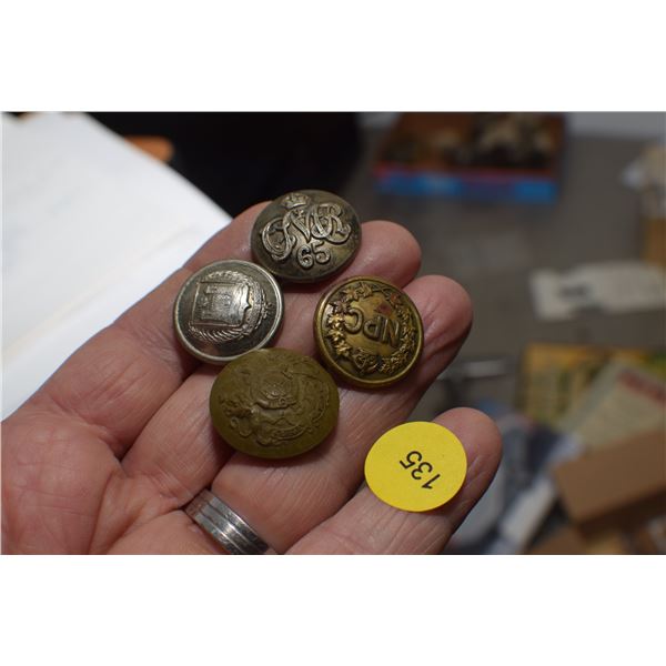 Regiment Buttons, etc.