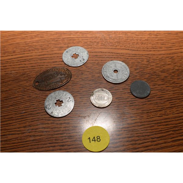 U.S. Tax Tokens & 1937 San Fran Elongated Penny