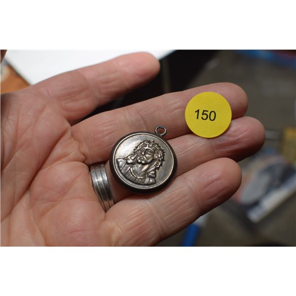 .925 Sterling Silver Jesus Pendant