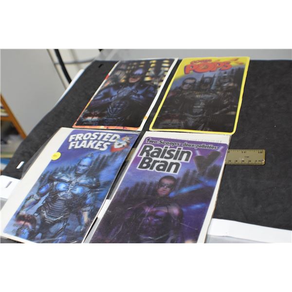 3 - D Batman Cereal Boxes