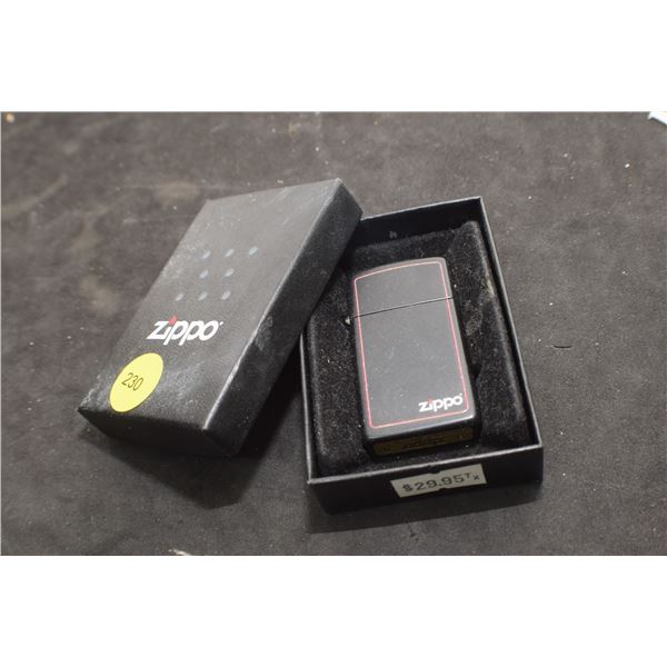 Zippo Slim Black Lighter