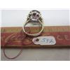 Image 2 : Womans Sterling Ring with Purple Stone