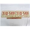 Image 1 : Pair of 1975 Saskatchewan License Plates