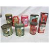 Image 1 : Lot of 9 Vintage Tin Cans