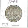 Image 1 : CANADA 1949 - 50 CENT SILVER