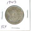 Image 1 : CANADA 1943 - 50 CENT SILVER
