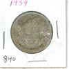 Image 1 : CANADA 1939 - 50 CENT SILVER