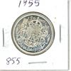 Image 1 : CANADA 1955 - 50 CENT SILVER