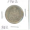 Image 1 : CANADA 1962 - 50 CENT SILVER