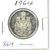 Image 1 : CANADA 1964 - 50 CENT SILVER