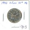 Image 1 : CANADA 1943 - 25 CENT, CLEAR