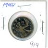 Image 1 : CANADA 1940 - 25 CENT SILVER