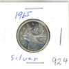 Image 1 : CANADA 1965 - 25 CENT SILVER