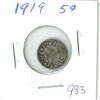 Image 1 : CANADA 1919 - 5 CENT SILVER