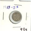 Image 1 : CANADA 1917 - 5 CENT SILVER