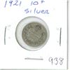Image 1 : CANADA 1921 - 10 CENT SILVER