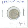 Image 1 : CANADA 1943 - 10 CENT SILVER