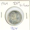 Image 1 : CANADA 1964 - 25 CENT SILVER