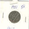 Image 1 : CANADA 1951 STEEL INDUSTRY 5 CENT