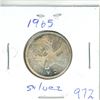 Image 1 : CANADA 1965 - 25 CENT SILVER