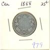 Image 1 : CANADA 1888 - 25 CENT SILVER
