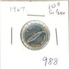 Image 1 : CANADA 1967 - 10 CENT SILVER