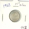 Image 1 : CANADA 1963 - 10 CENT SILVER