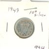 Image 1 : CANADA 1949 - 10 CENT SILVER