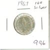 Image 1 : CANADA 1967 - 10 CENT SILVER