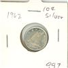 Image 1 : CANADA 1962 - 10 CENT SILVER