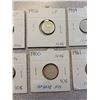 Image 3 : EIGHT CANADA VARIOUS DATES 10 - CENT SILVER