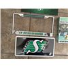 Image 2 : Roughriders unused license plate & holder, 1989 Grey Cup unopened VHS, poster