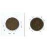 Image 2 : 2x 1917 Canada One Cent